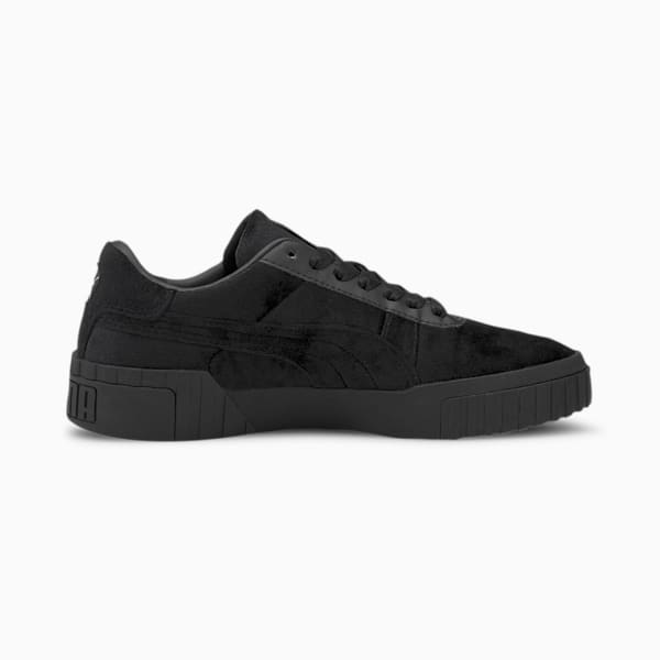 Cali Velour Women's Sneakers, Puma Black-Puma Team Gold, extralarge