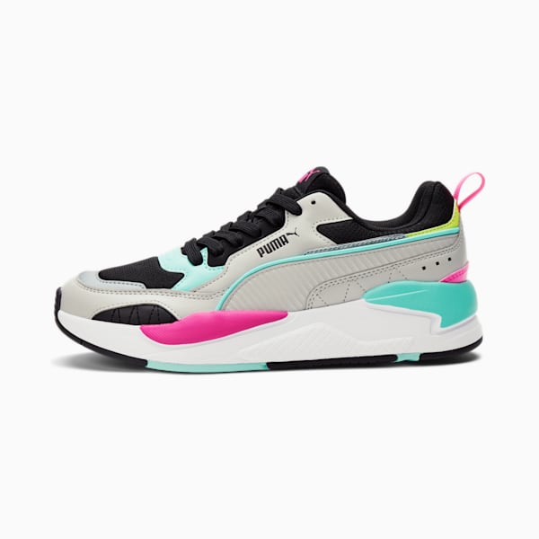 X-RAY 2 Square Women's Sneakers, Gray Violet-Black-ARUBA BLUE, extralarge