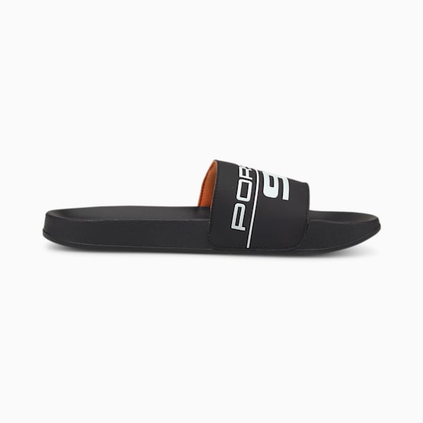 Porsche Legacy Leadcat Men's Slides, Puma Black-Puma White, extralarge