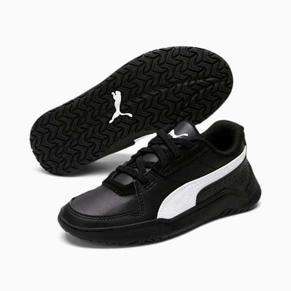 DC Past Little Kids' Shoes, Puma Black-Puma White, extralarge