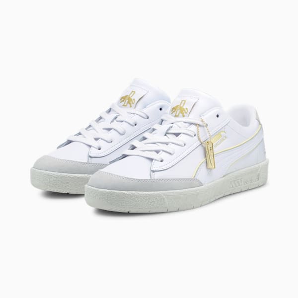 Mallorca Rudolf Dassler Legacy Men's Sneakers, Puma White-Yellow Pear-Vaporous Gray, extralarge