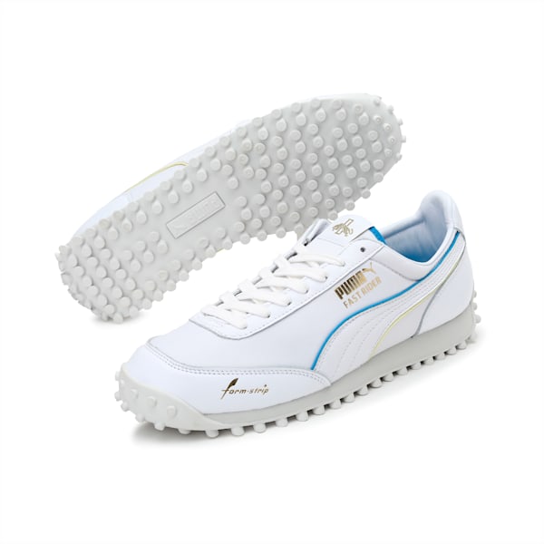 Fast Rider Rudolf Dassler Legacy Formstrip Shoes, Puma White-Vaporous Gray, extralarge-IND