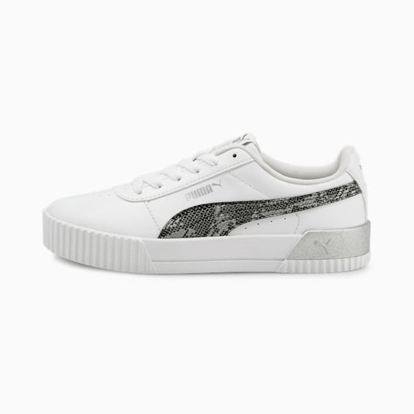 Carina Untamed Women's Sneakers, Puma White-Puma Silver, extralarge