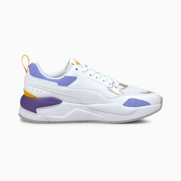 Tenis Mujer X-Ray² Square Iridescent, Puma White-Puma White-Puma Silver-Elektro Purple, extralarge