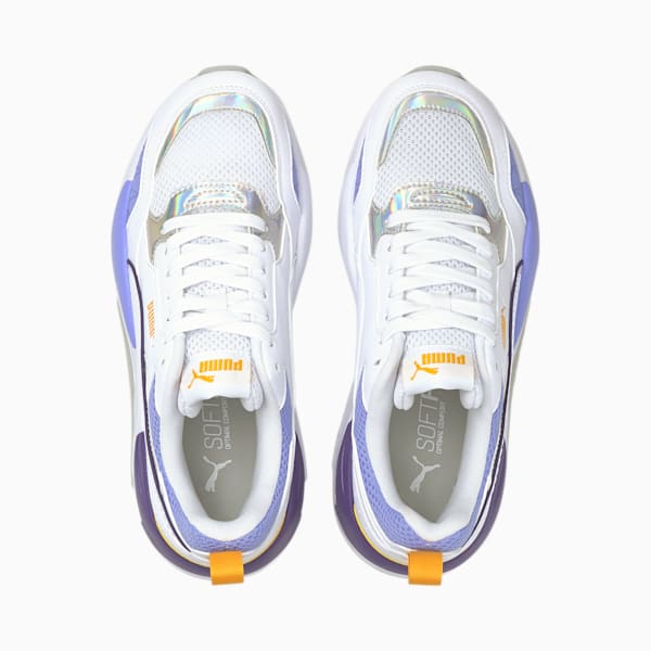 Tenis Mujer X-Ray² Square Iridescent, Puma White-Puma White-Puma Silver-Elektro Purple, extralarge