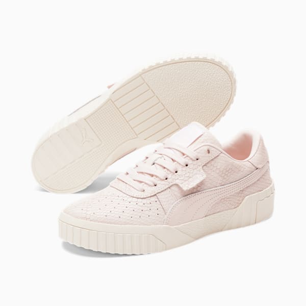 Cali Snake Women's Sneakers, Rosewater-Marshmallow-Rose Gold, extralarge