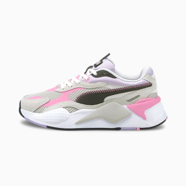 RS-X³ Twill Air Mesh Sneakers JR, Gray Violet-Puma White, extralarge