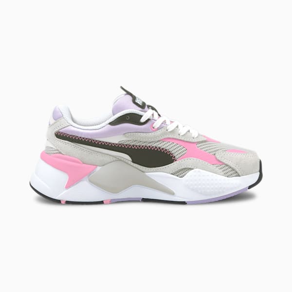RS-X³ Twill Air Mesh Sneakers JR, Gray Violet-Puma White, extralarge