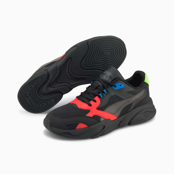 X-Ray Millenium Men's Sneakers, Puma Black-Puma Black-Grenadine-Green Flash-Future Blue, extralarge-IND