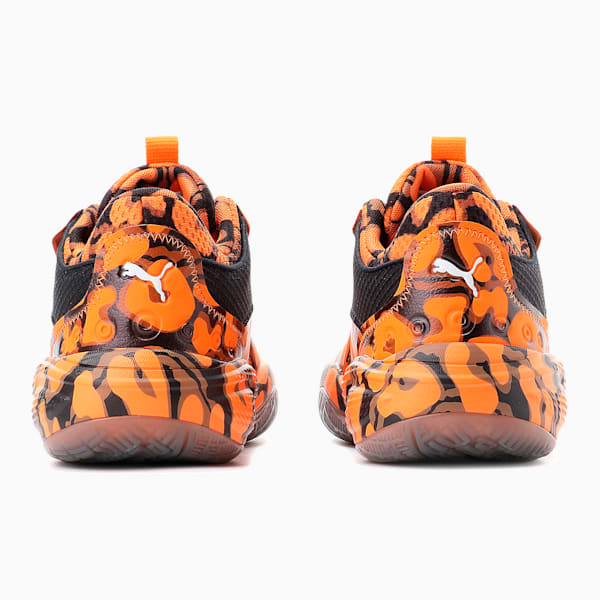 Zapatos de básquetbol para mujer Court Rider Maverick, Vibrant Orange-Puma Black, extralarge