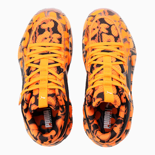 Zapatos de básquetbol High Court Court Rider de Maverick para mujer, Vibrant Orange-Puma Black