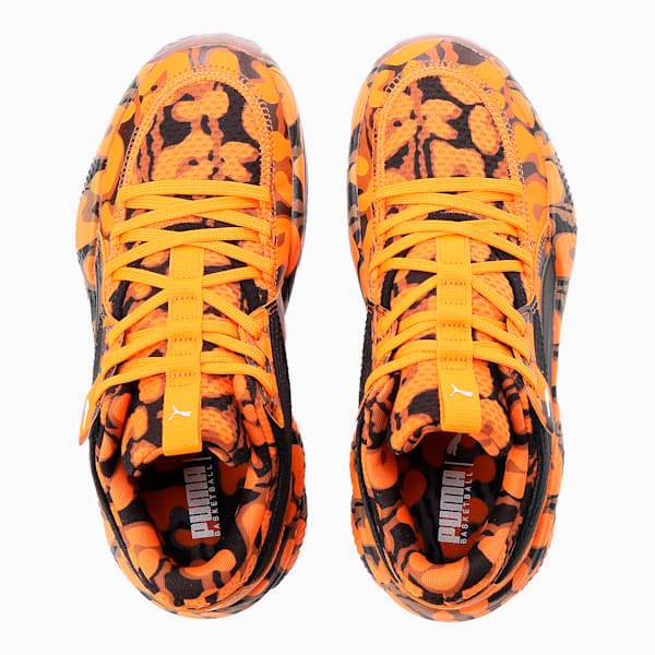 High Court Court Rider Maverick Women's Basketball Shoes, Vibrant Orange-Puma Black, extralarge