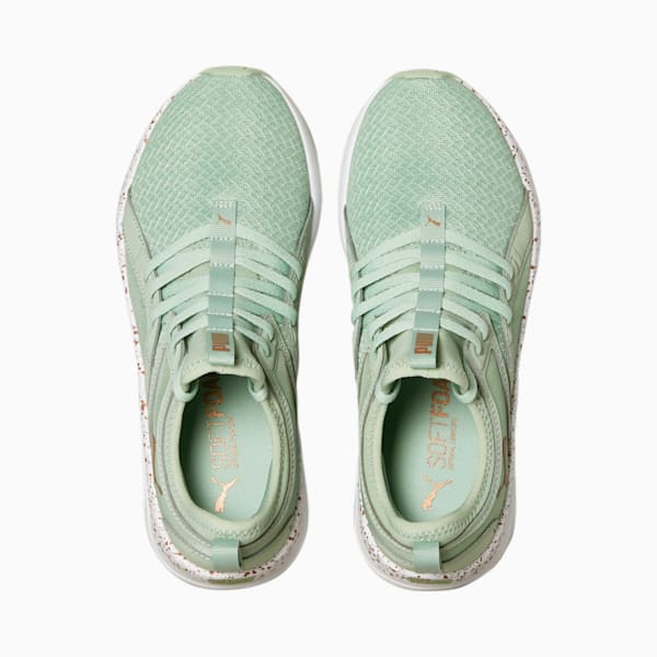 SOFTRIDE Sophia Speckle Women's Running Shoes, Frosty Green-Copper, extralarge