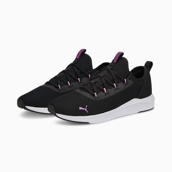 Zapatos para correr para mujer Softride Finesse Sport, Puma Black-Electric Orchid, extralarge