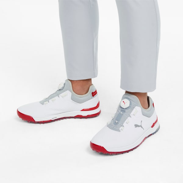 ゴルフ プロアダプト アルファキャット ディスク  スパイクレス シューズ, Puma White-Puma Silver-Ski Patrol