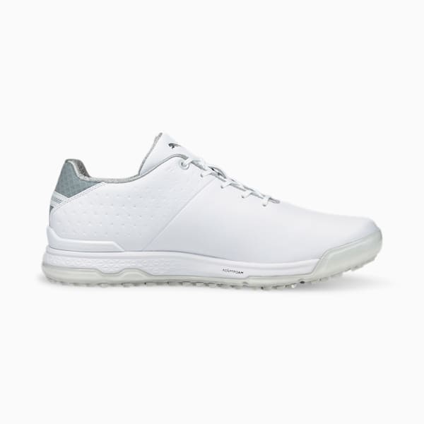 メンズ ゴルフ プロアダプト アルファキャット レザー ラバーソール スパイクレス シューズ, Puma White-Puma Silver, extralarge-JPN
