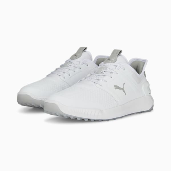 メンズ ゴルフ イグナイト エレベート スパイクレス シューズ, PUMA White-PUMA Silver, extralarge-JPN