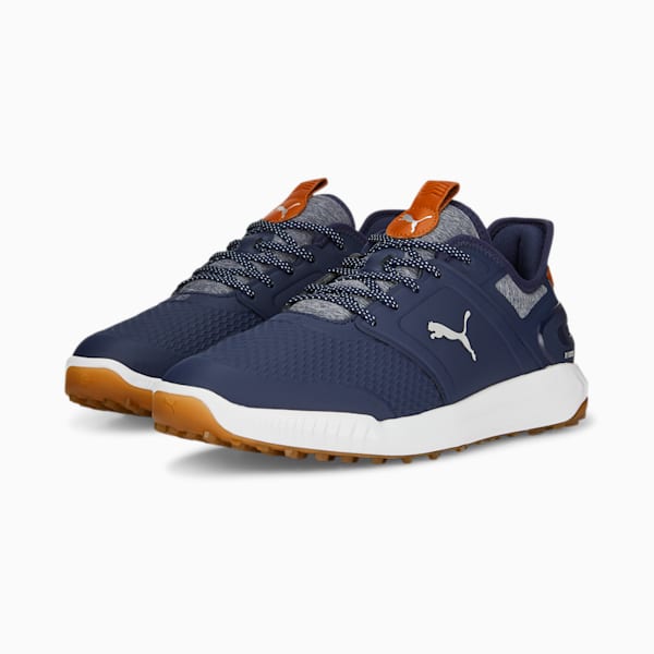 メンズ ゴルフ イグナイト エレベート スパイクレス シューズ, PUMA Navy-PUMA Silver, extralarge-JPN