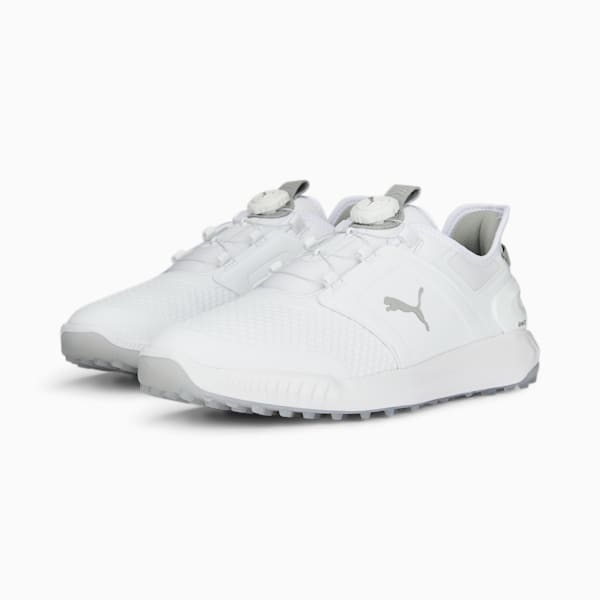 メンズ ゴルフ イグナイト エレベート スパイクレス シューズ, PUMA White-PUMA Silver, extralarge-JPN