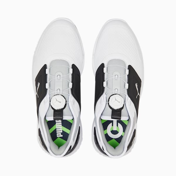 メンズ ゴルフ イグナイト エレベート スパイクレス シューズ, PUMA White-PUMA Black-PUMA Silver, extralarge-JPN