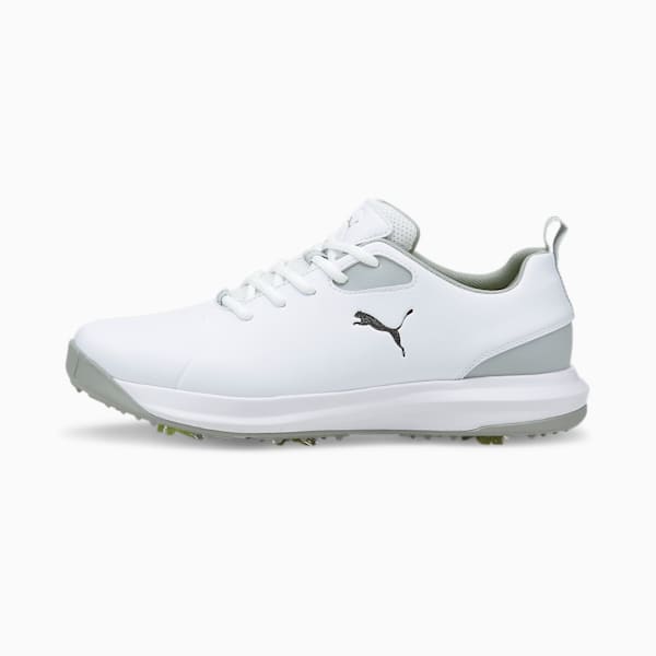 FUSION FX Tech Men's Golf Shoes, Puma White-Puma Silver-High Rise