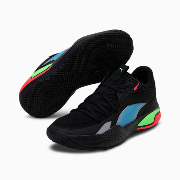 Court Rider Pop Unisex Sneakers, Puma Black-Bluemazing