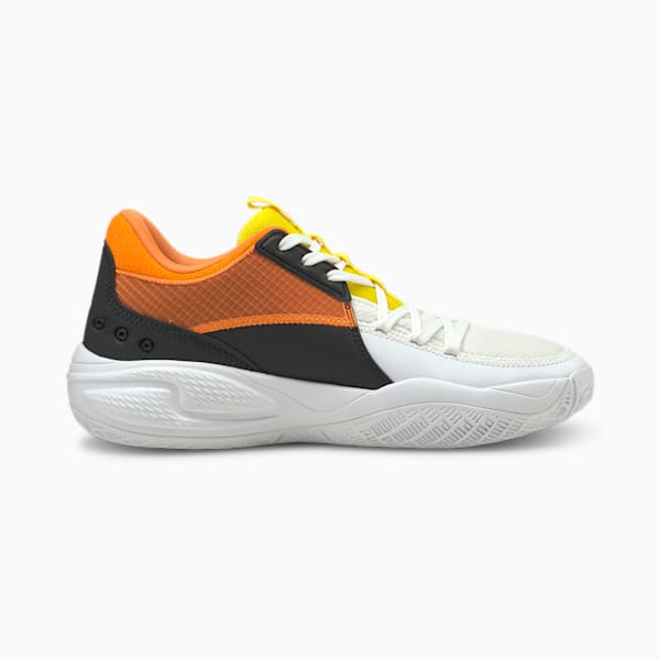 Court Rider Court Crush Street Basketball Shoes, Puma White-Carrot, extralarge