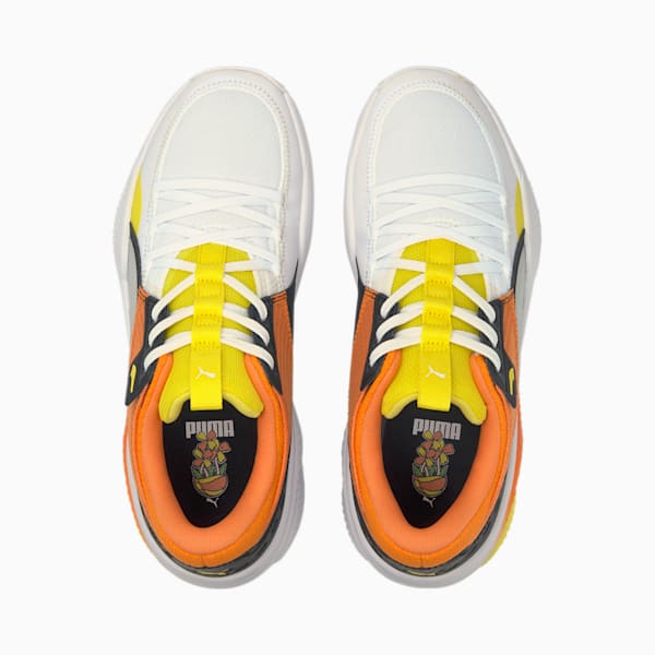 Court Rider Court Crush Street Basketball Shoes, Puma White-Carrot, extralarge