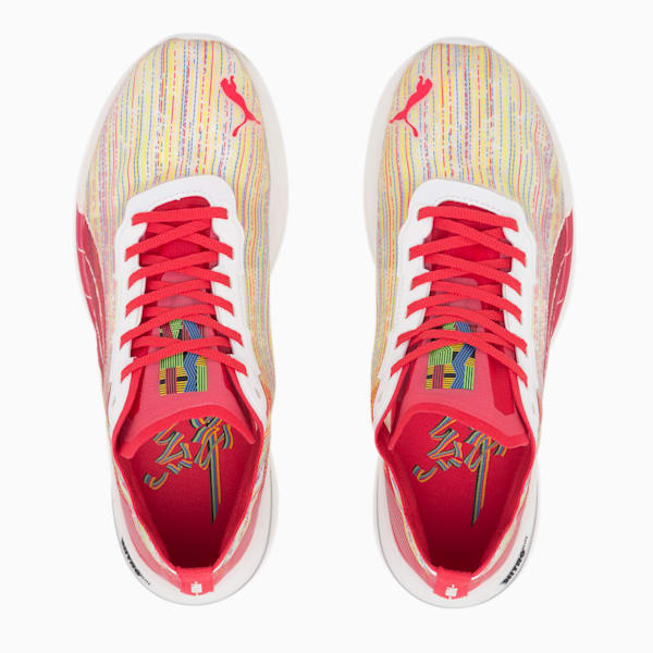 ディヴィエイト ニトロ エリート スペクトラ キズナ ランニングシューズ, Puma White-Hibiscus, extralarge-JPN