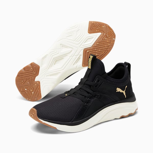 SoftRide Sophia Eco Sneakers JR, Puma Black-Puma Team Gold, extralarge