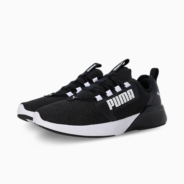 Retaliate Tongue Men's Running Shoes, Puma Black-Puma White, extralarge-IND