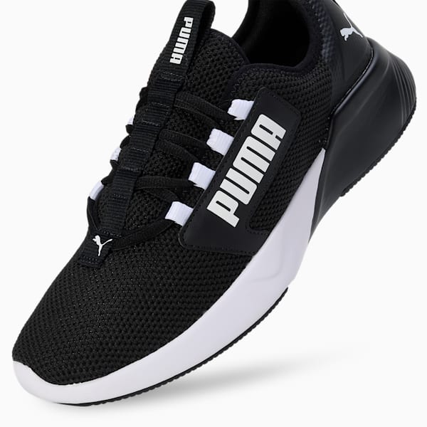 Retaliate Tongue Men's Running Shoes, Puma Black-Puma White, extralarge-IND