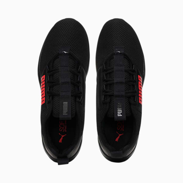 Retaliate Tongue Men's Running Shoes, Puma Black-High Risk Red, extralarge-IND