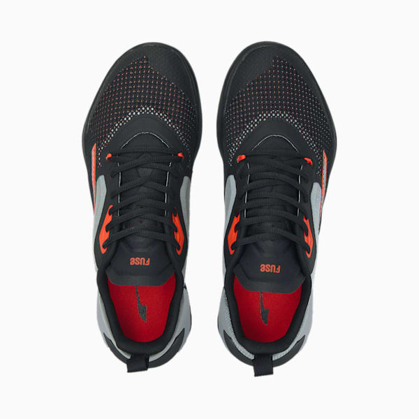 Zapato de entrenamiento para hombre Fuse 2.0, Puma Black-Harbor Mist-Cherry Tomato, extralarge