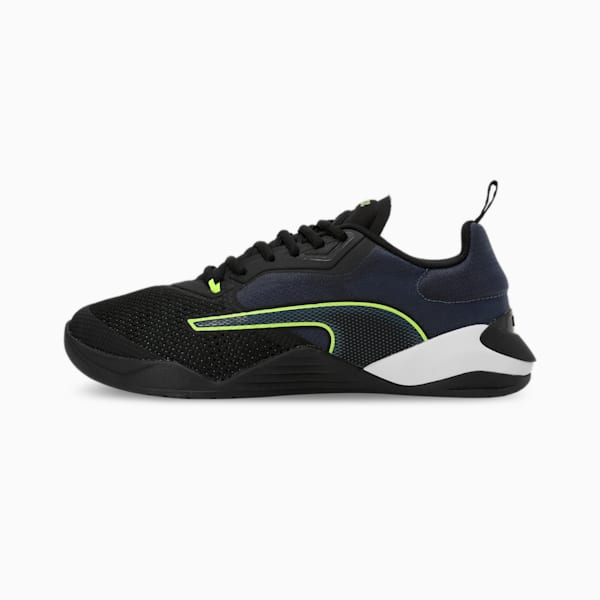 Fuse 2.0 Men's Training Shoes, Puma Black-Evening Sky-Lime Squeeze, extralarge-IND