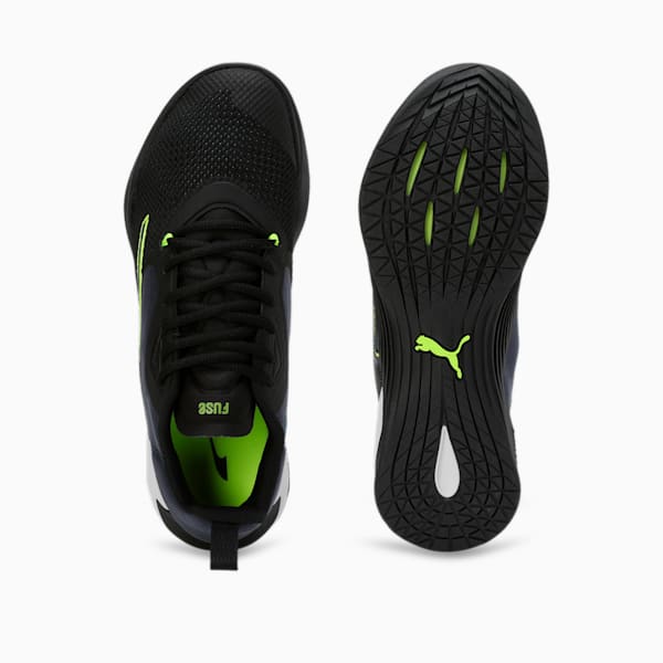 Fuse 2.0 Men's Training Shoes, Puma Black-Evening Sky-Lime Squeeze, extralarge-IND