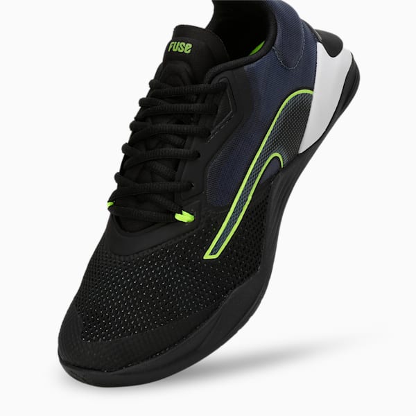 Fuse 2.0 Men's Training Shoes, Puma Black-Evening Sky-Lime Squeeze, extralarge-IND