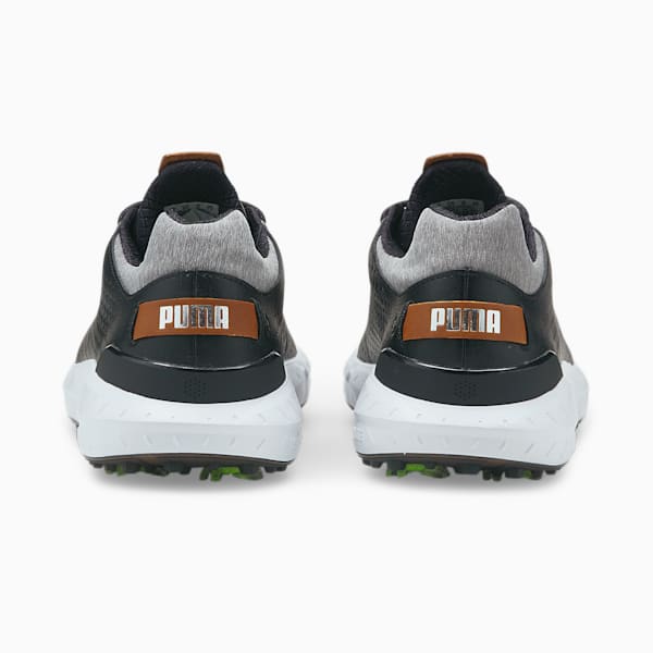 IGNITE Articulate Leather Men's Golf Shoes, Puma Black-Puma Silver, extralarge-GBR