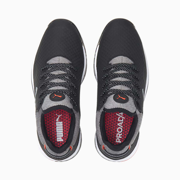 PROADAPT ALPHACAT Women's Golf Shoes, Puma Black-Puma Silver-Hot Coral, extralarge-GBR