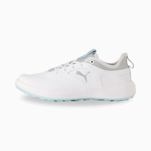 ウィメンズ ゴルフ イグナイト マリブ スパイクレス シューズ, PUMA White-PUMA Silver-Lucite, extralarge-JPN