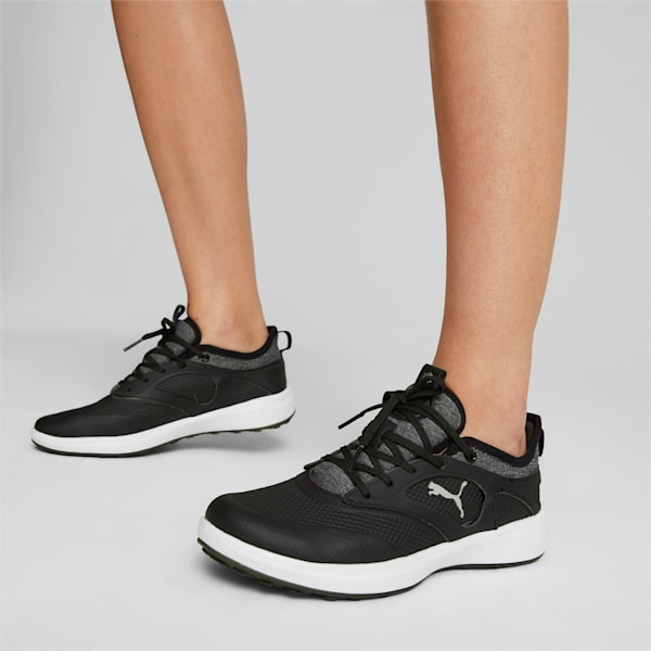 ウィメンズ ゴルフ イグナイト マリブ スパイクレス シューズ, PUMA Black-PUMA Silver-PUMA Black, extralarge-JPN