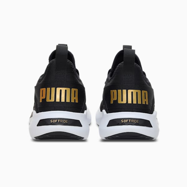 SOFTRIDE Fly Men's Walking Shoes, Puma Black-Puma Team Gold, extralarge-IND