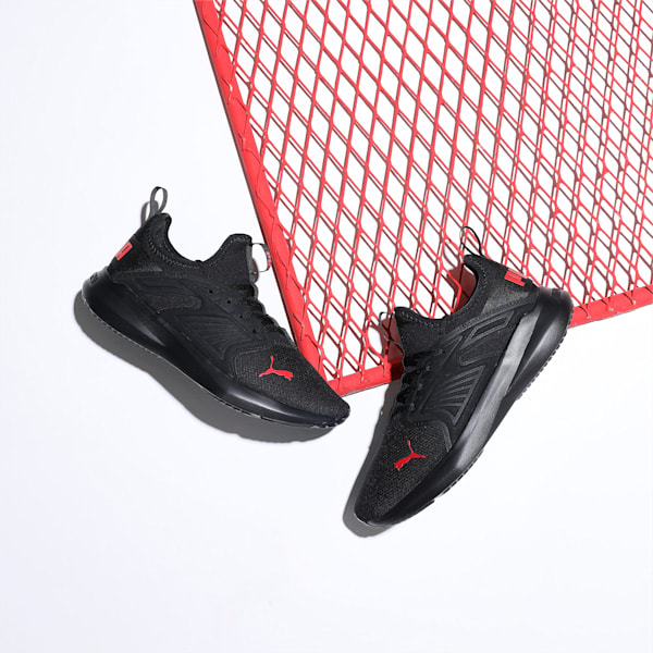 Softride Fly Men's Walking Shoes, Puma Black-High Risk Red