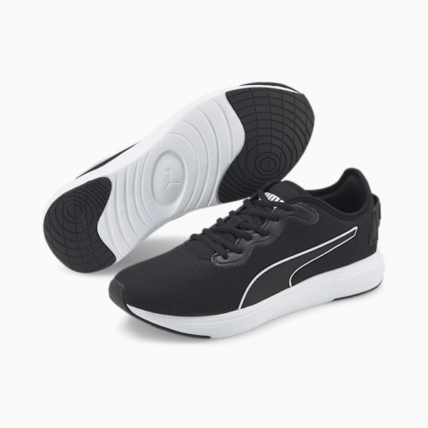 SOFTRIDE Cruise Bold Unisex Walking Shoes, Puma Black-Puma White, extralarge-IDN