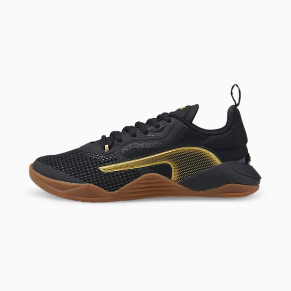 Fuse 2.0 Women's Training Shoes, Puma Black-Metallic Gold, extralarge