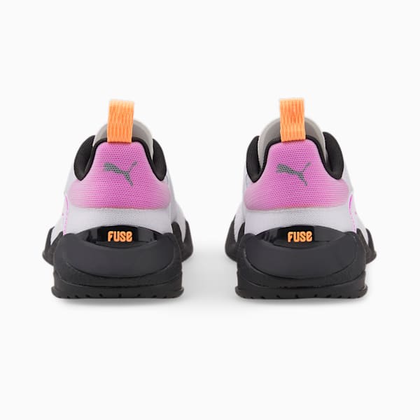 Zapatos de entrenamiento para mujer Fuse 2.0, Puma White-Puma Black-Deep Orchid-Neon Citrus, extralarge