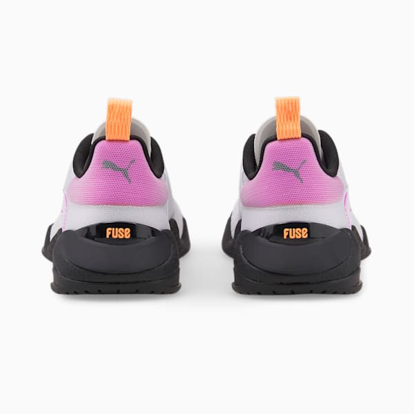 Fuse 2.0 Women's Training Shoes, Puma White-Puma Black-Deep Orchid-Neon Citrus, extralarge