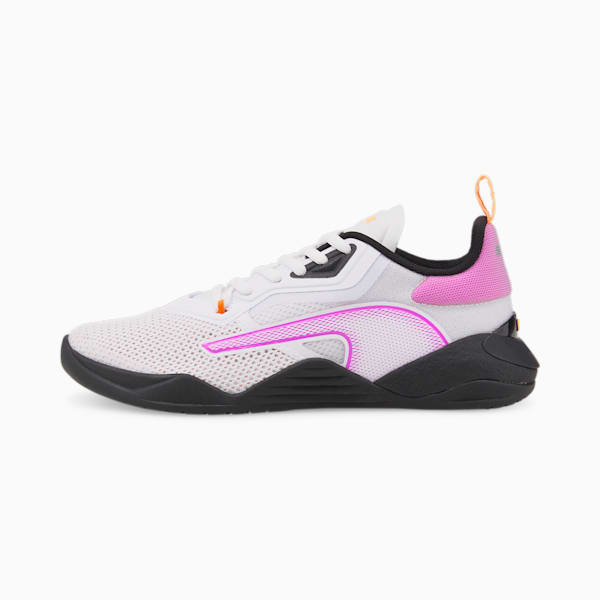 Fuse 2.0 Women's Training Shoes, Puma White-Puma Black-Deep Orchid-Neon Citrus, extralarge