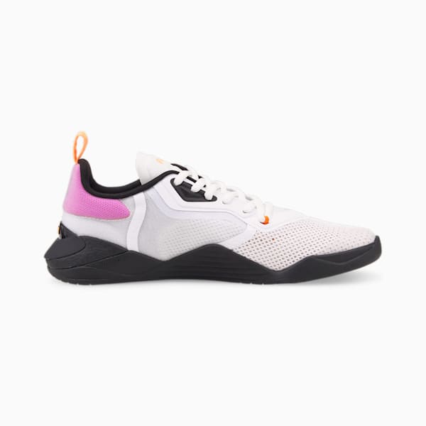 Fuse 2.0 Women's Training Shoes, Puma White-Puma Black-Deep Orchid-Neon Citrus, extralarge-IND