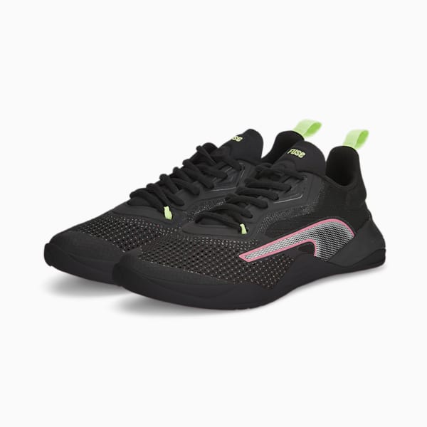 Fuse 2.0 Women's Training Shoes, Puma Black-Sunset Pink, extralarge-AUS